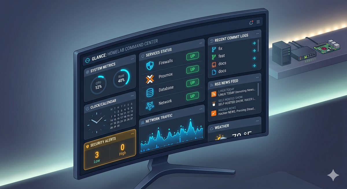 One Screen to Rule Them All: Building a Homelab Command Center with Glance